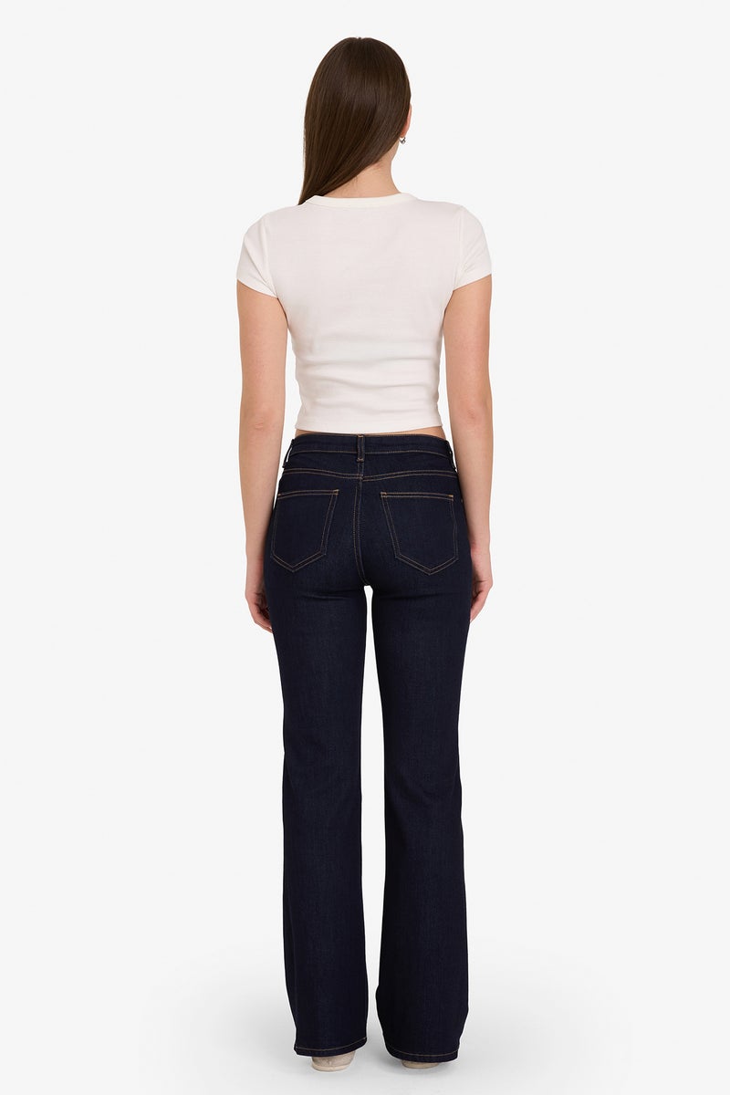 ديفاكتو بنطلون جينز ميا فلير فيت برجل عادية وخصر عادي - Image 5